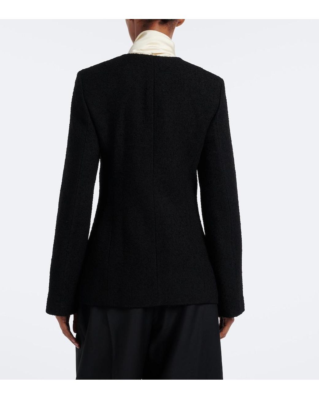 Rohe Black Knitted Wool-Blend Cardigan