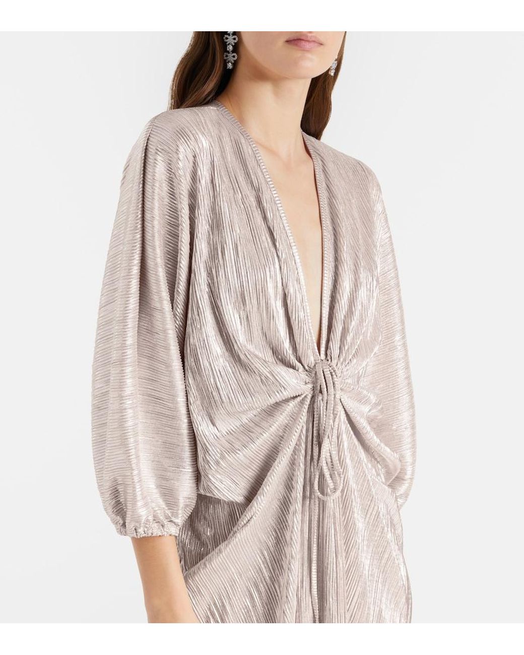 Adriana Degreas Pink Gathered Kaftan