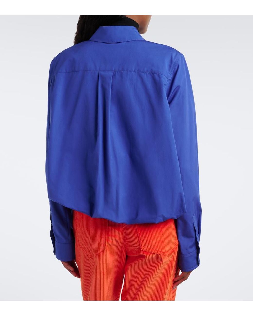 Loewe Blue Double L Cotton Poplin Shirt
