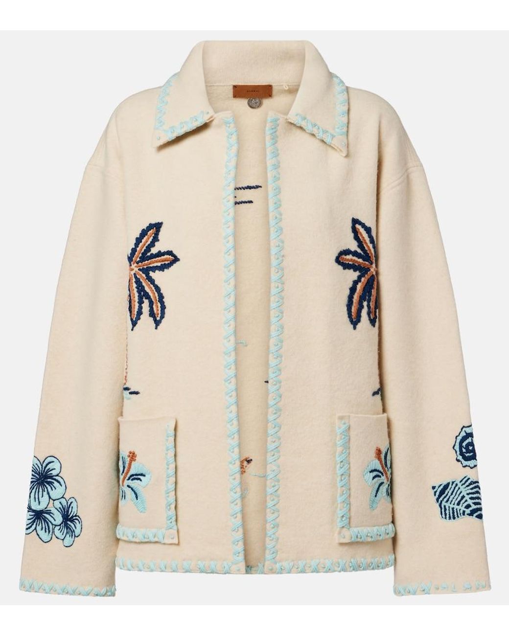 Alanui Natural Remember Me Virgin Wool Jacket