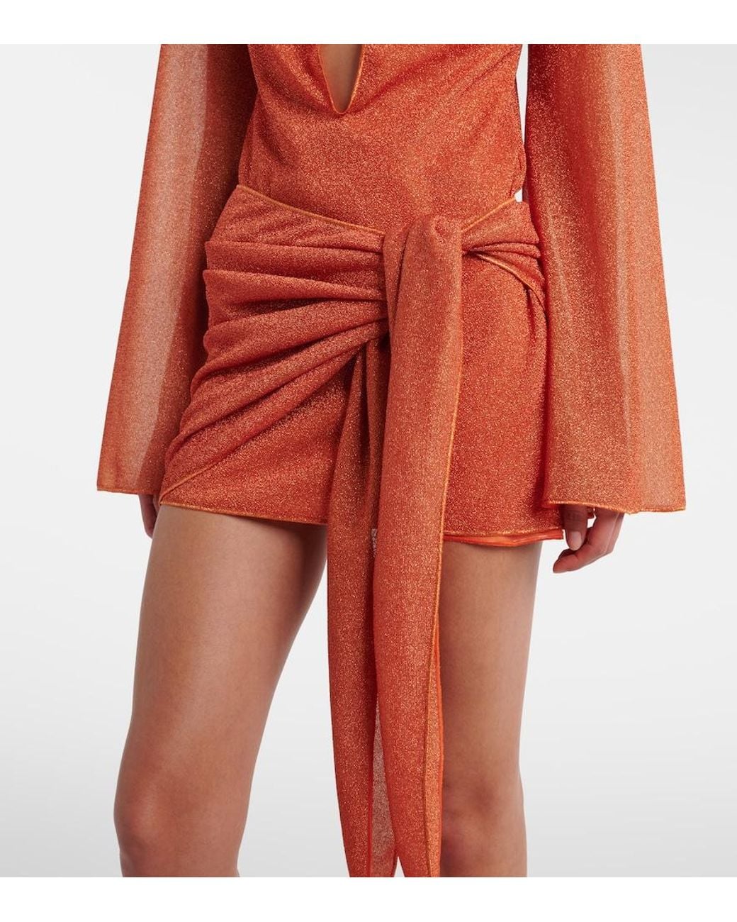 Oseree Orange Lumiere Beach Dress