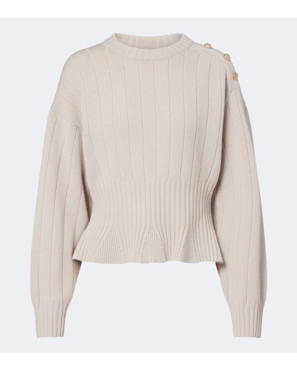 Jardin Des Orangers Natural Virgin Wool And Cashmere Sweater
