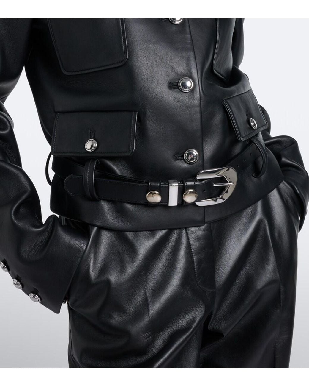 Altuzarra Black Simons Leather Jacket