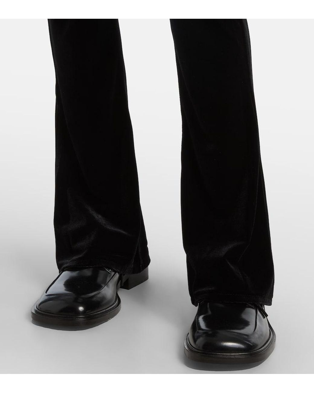 Junya Watanabe Black High-Rise Flared Pants