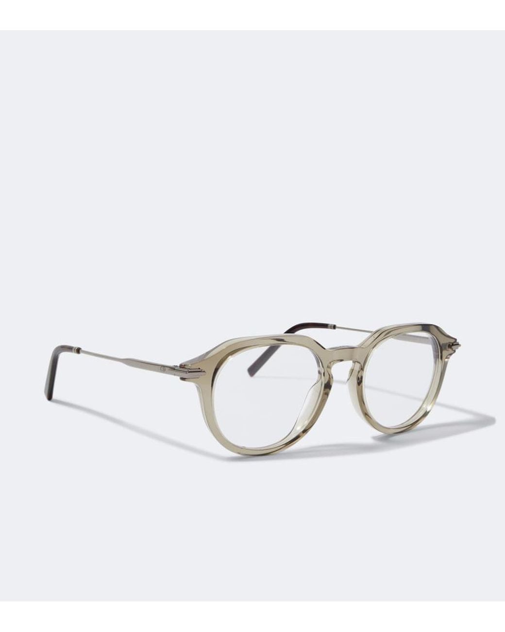 Dior Metallic Diorblacksuito R10I Round Glasses for men
