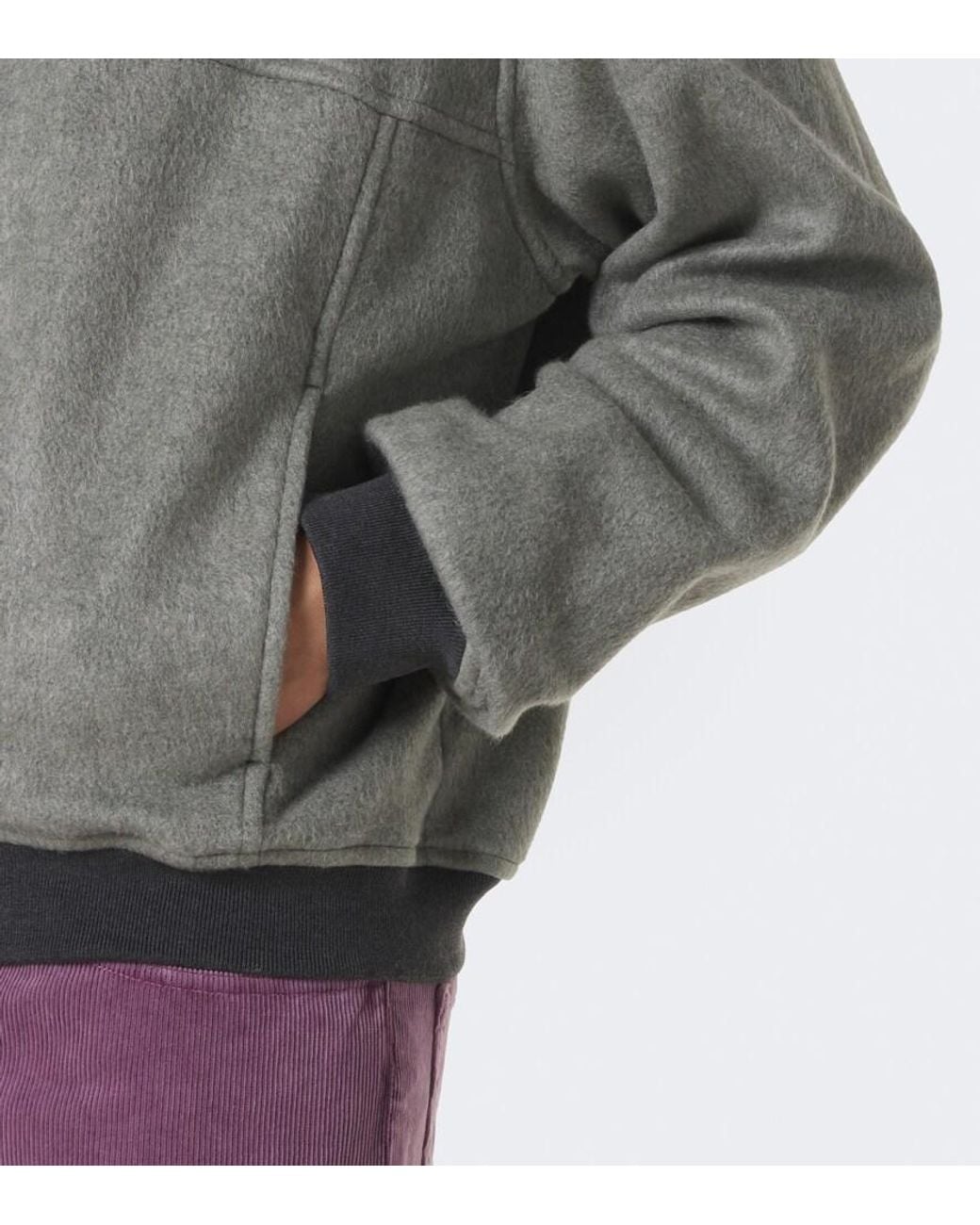 Chaqueta De Seda Auralee de hombre de color Gray