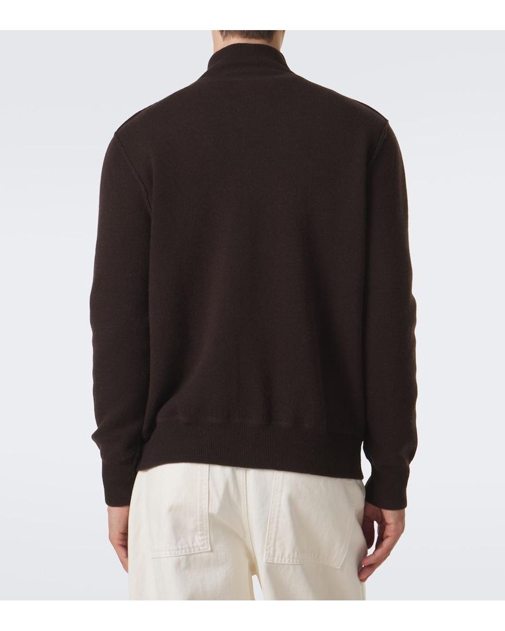 Allude Black Wool And Cashmere Cardigan for men