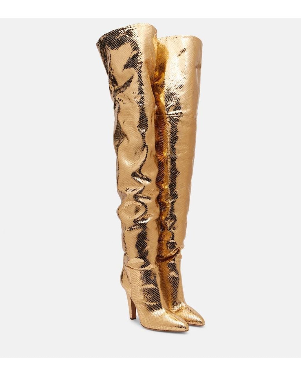 Paris Texas Metallic Elsa 100 Leather Over-The-Knee Boots