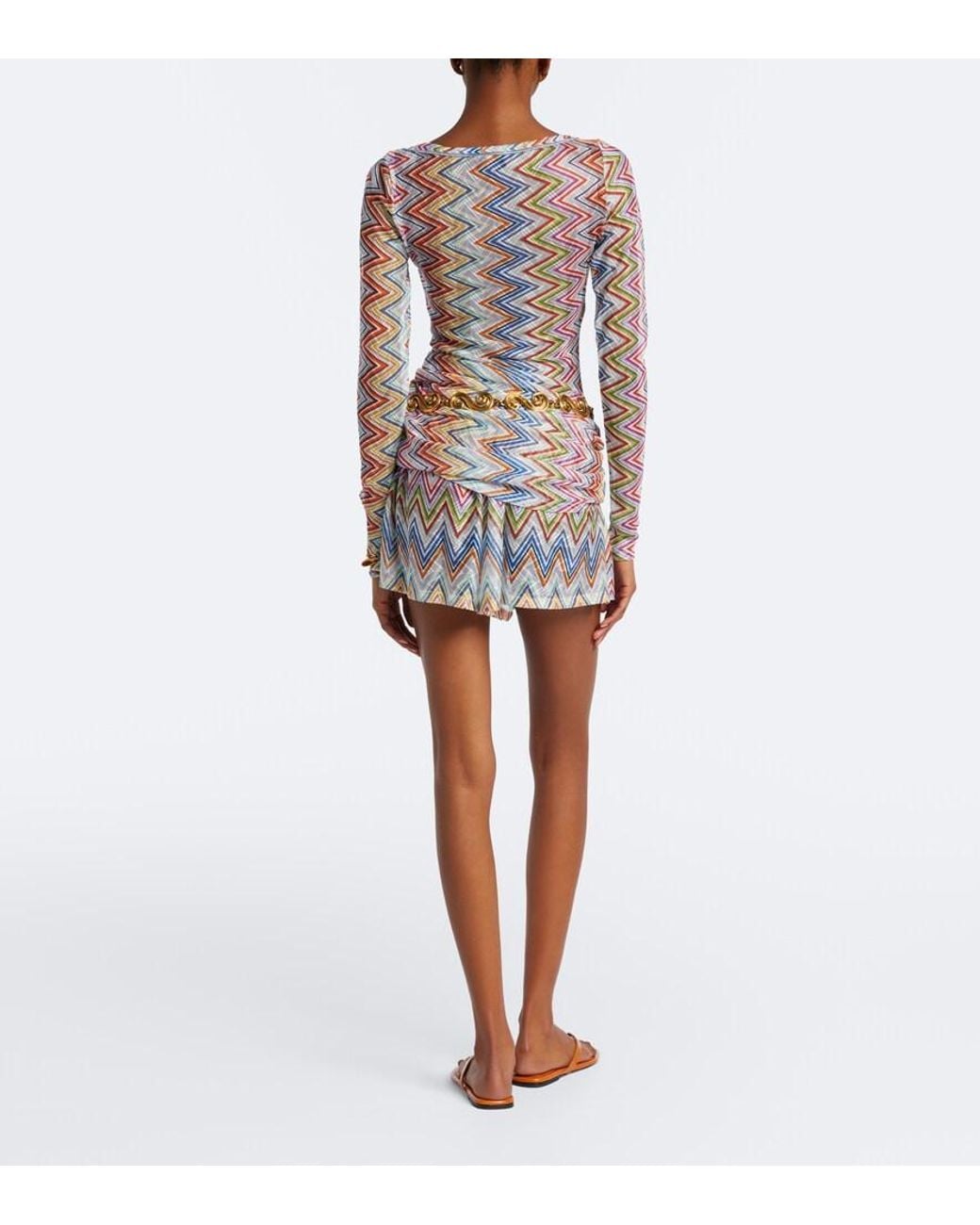 Missoni White Zigzag Shorts