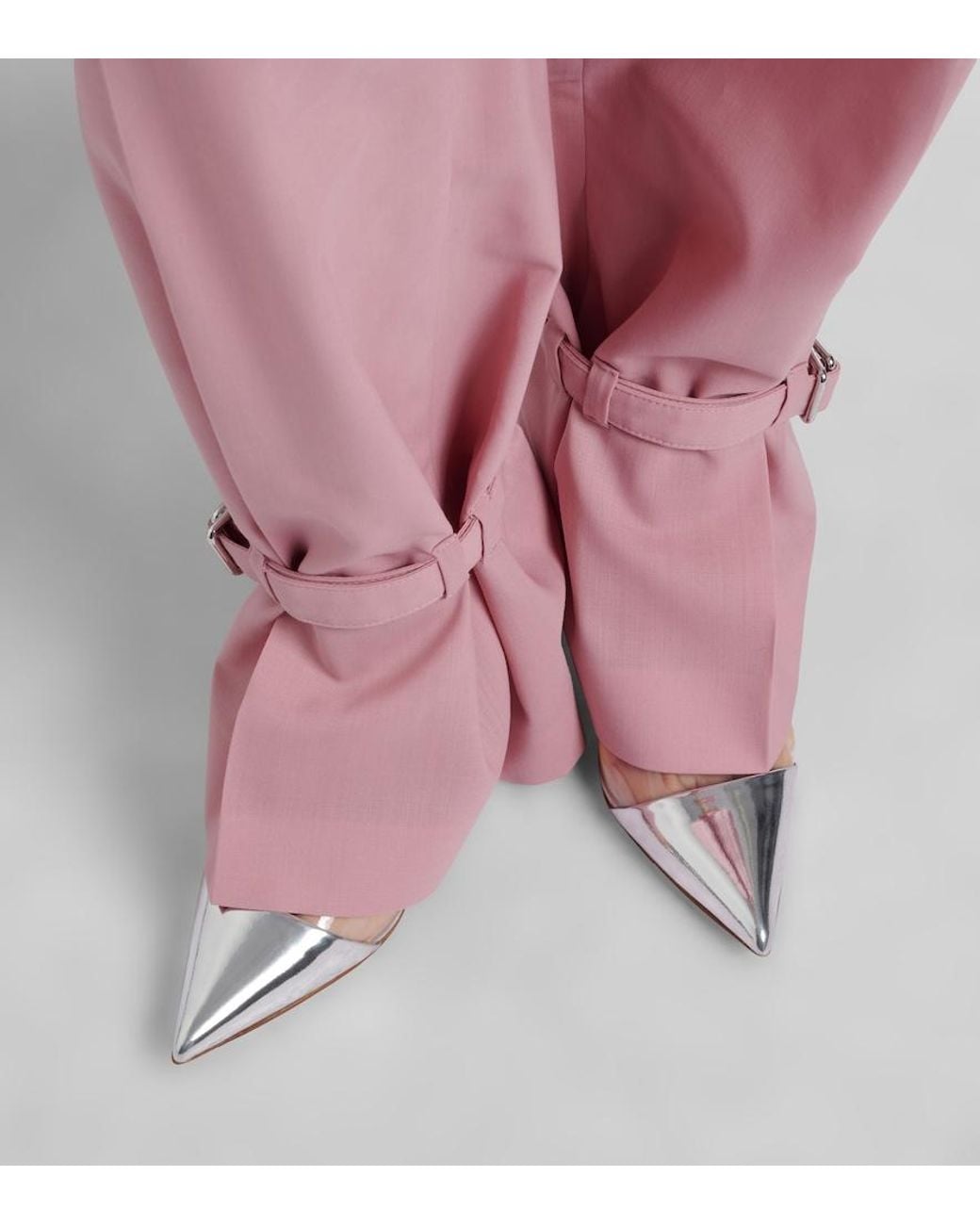 Gianvito Rossi White Plexi Mirrored Leather And Tpu Pumps