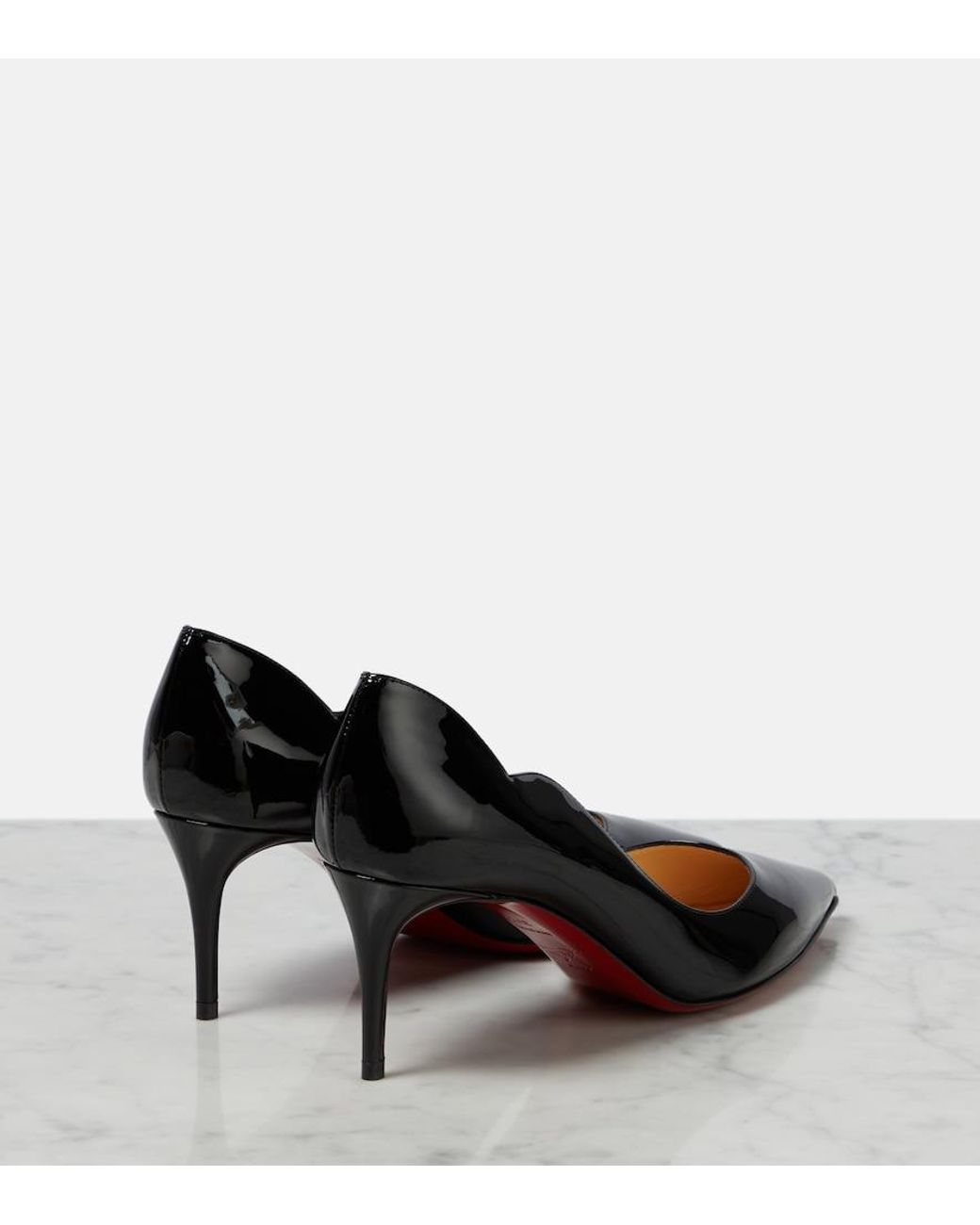 Christian Louboutin Black Hot Chick 70 Patent Pump