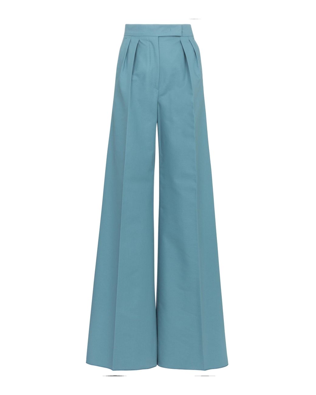Max Mara Sabbia Cotton Gabardine Pants in Blue - Lyst