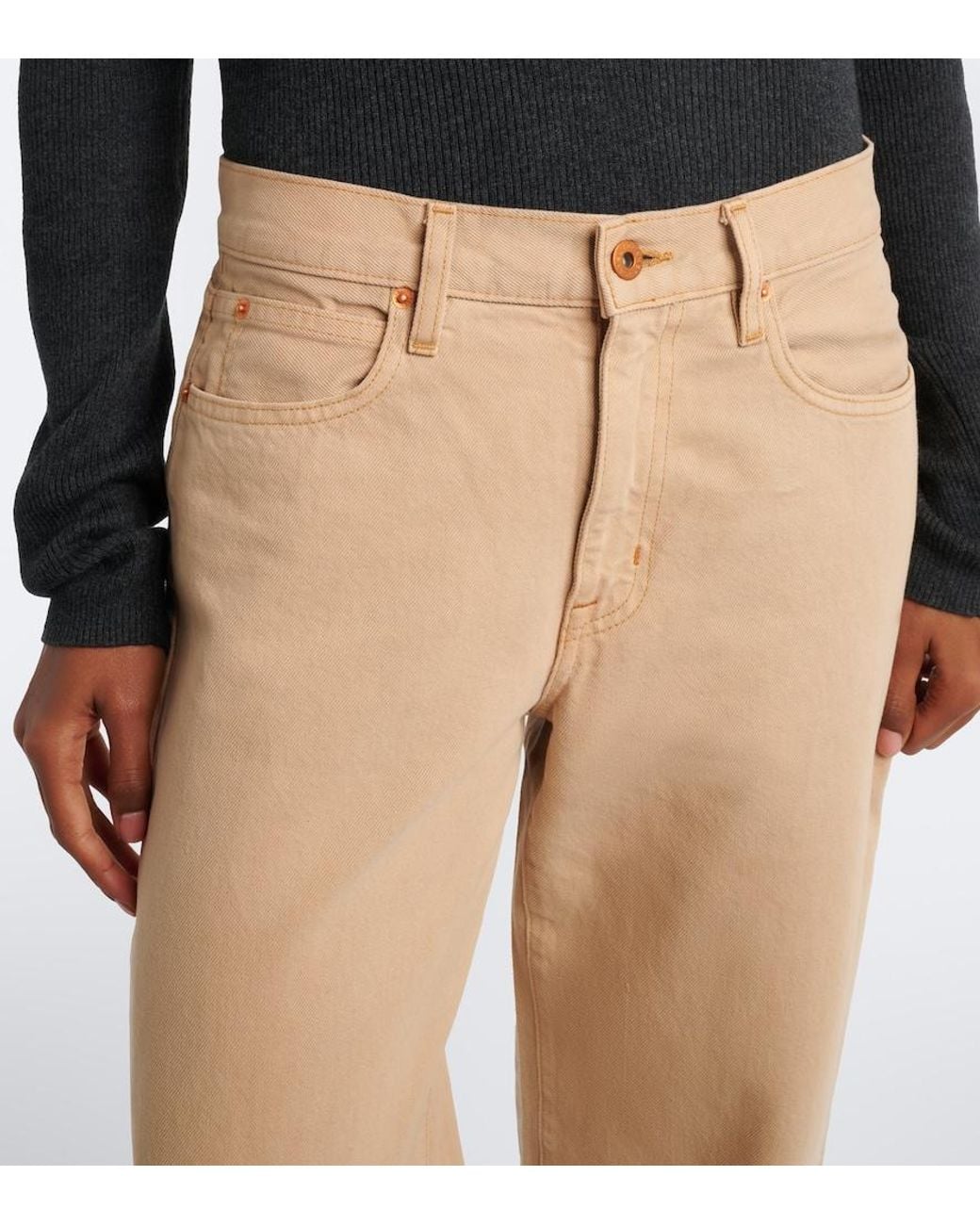 SLVRLAKE Denim Natural Ella Barrel-Leg Jeans