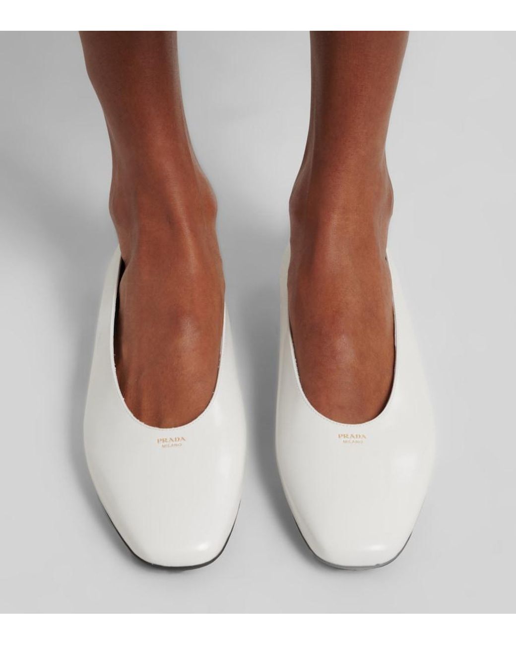 Ballerine di Prada in White