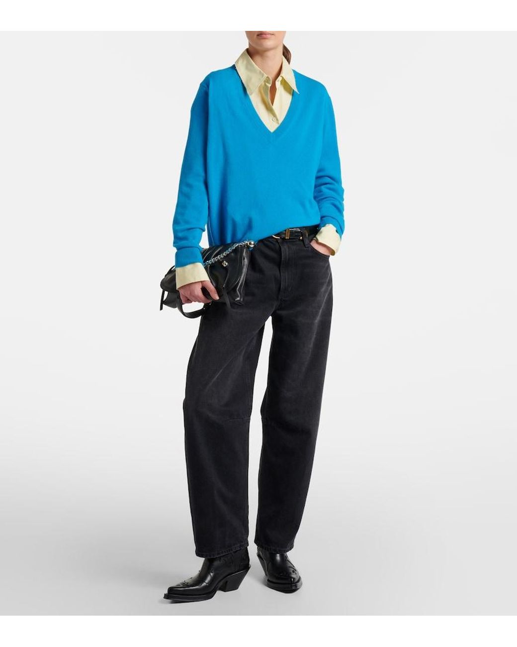 Jardin Des Orangers Blue Cashmere Sweater