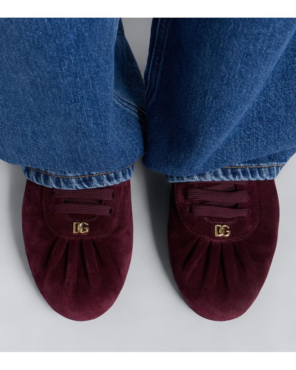Dolce & Gabbana Purple Dg Suede Sneakers