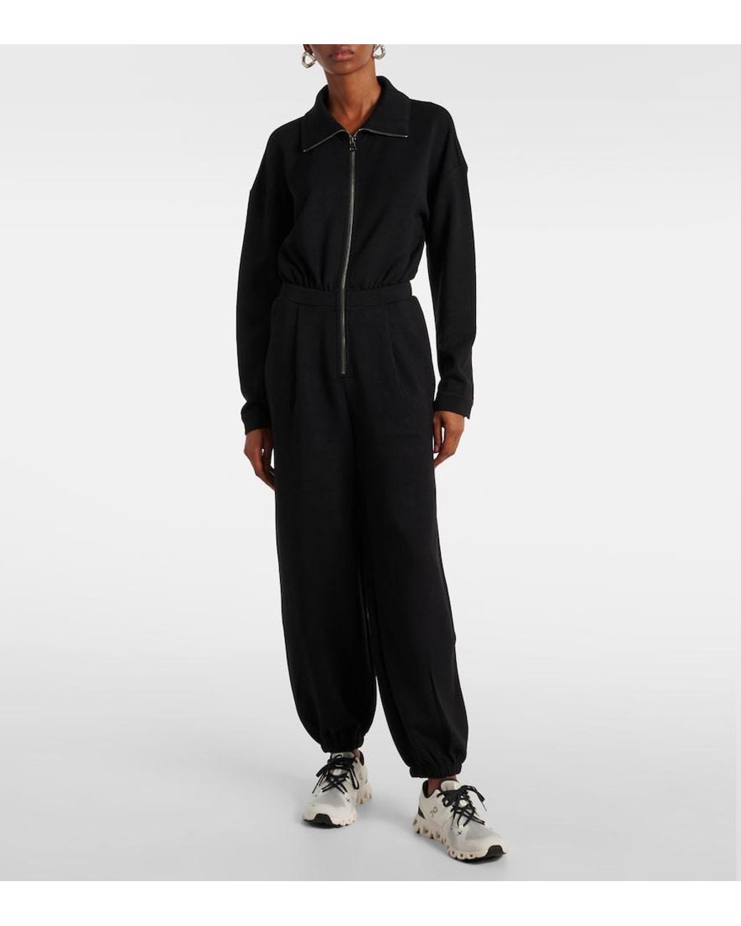 Varley Black Jessie Jersey Jumpsuit