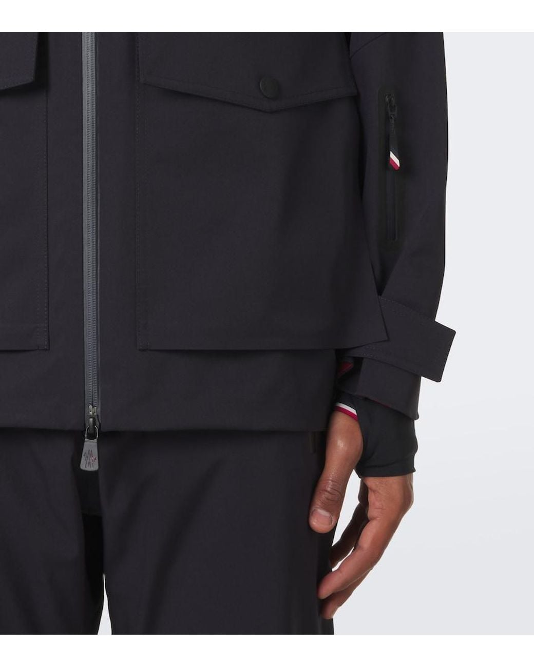 Moncler Blue Vernon Hooded Ski Jacket for men