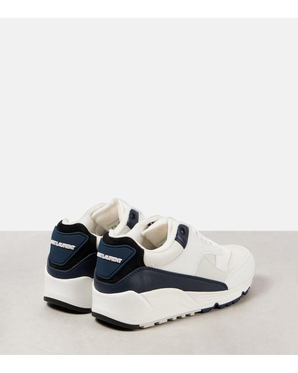 Saint Laurent White Bump Sneaker