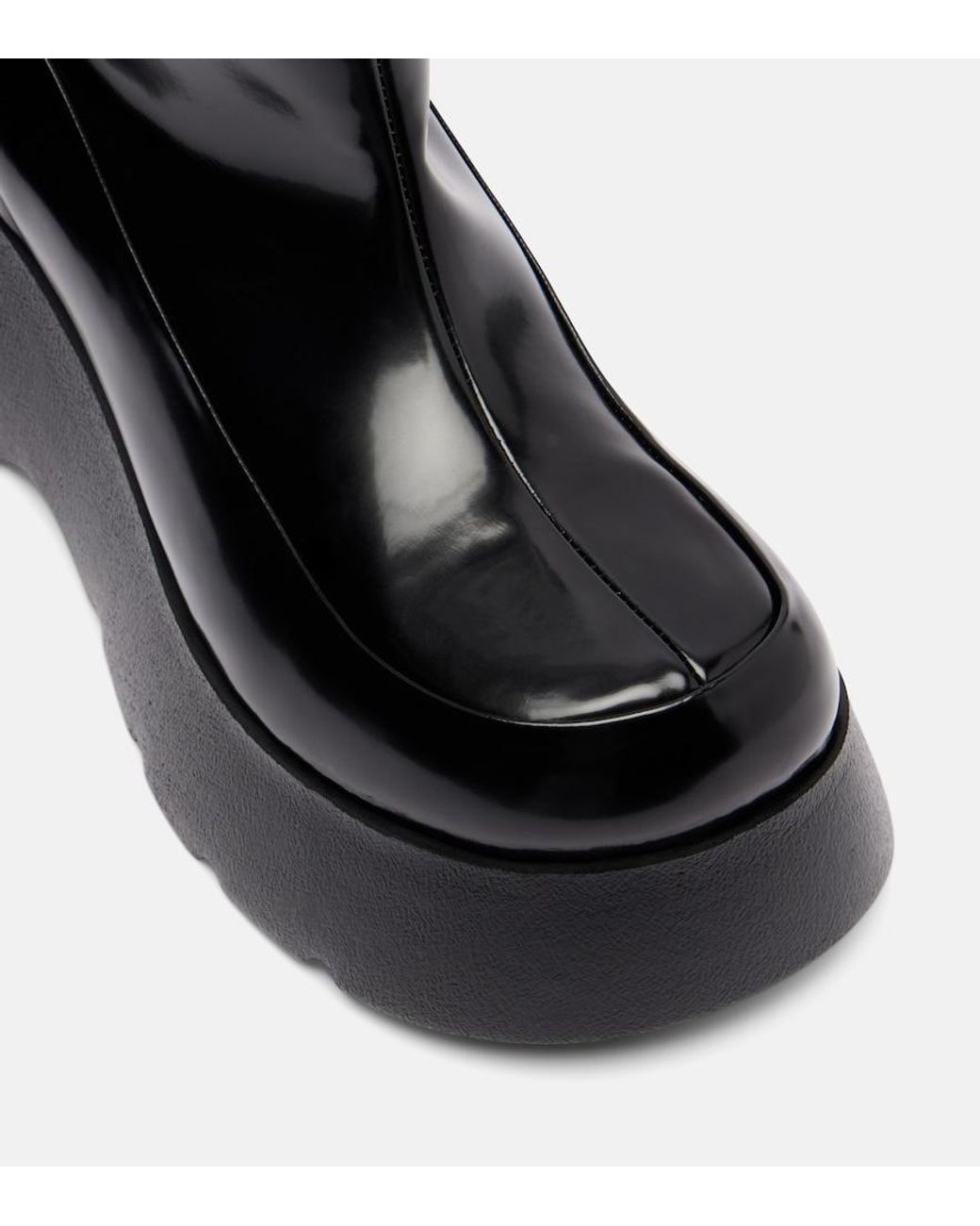 Ganni Black Kat Platform Ankle Boots