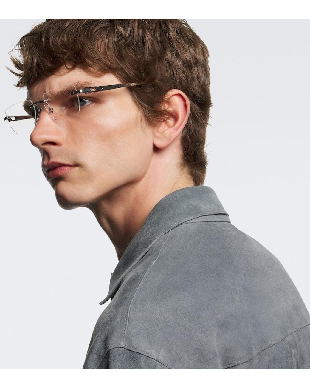 Cartier Metallic Signature C De Cartier Rectangular Glasses for men