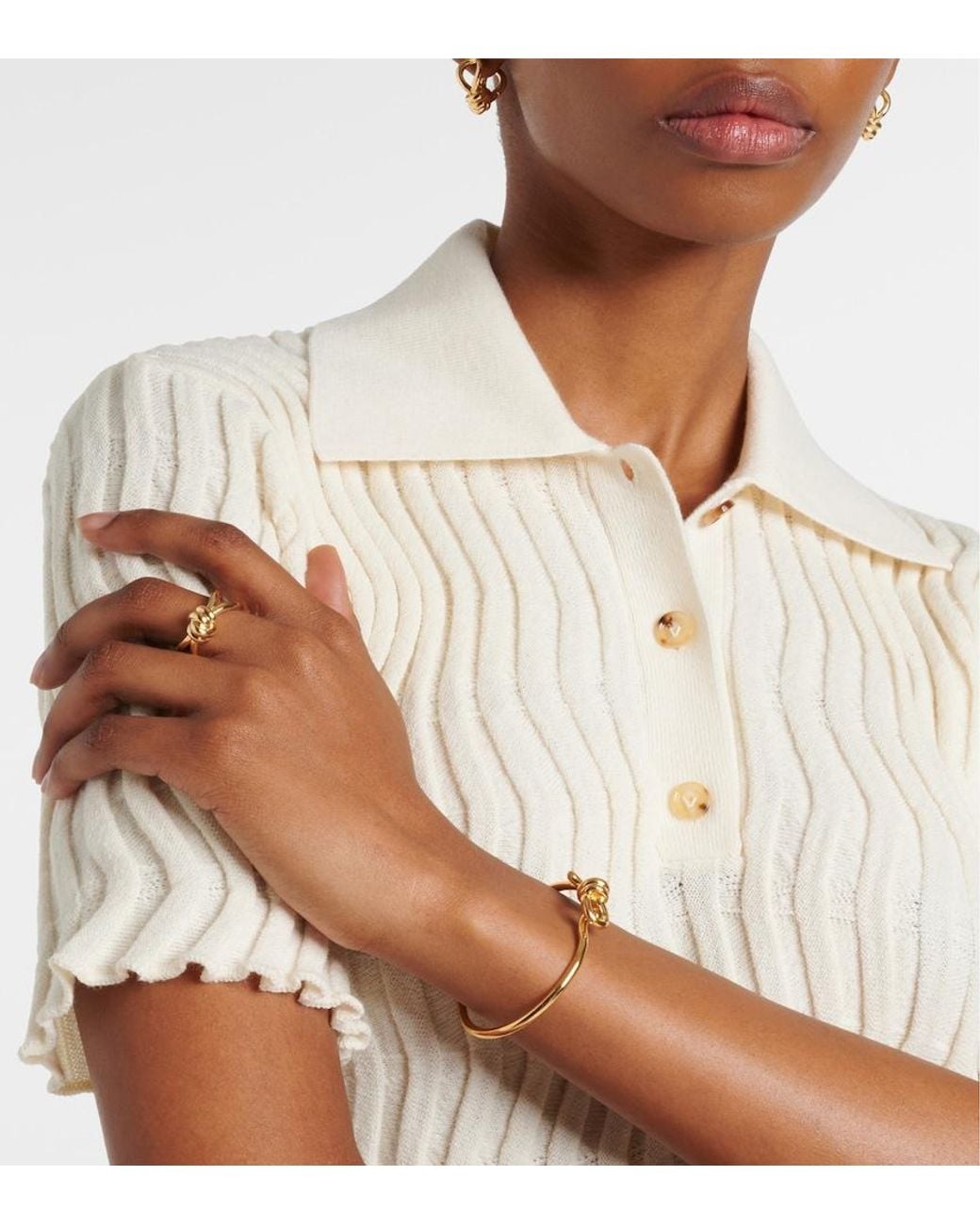 Bottega Veneta Natural Knot Bracelet