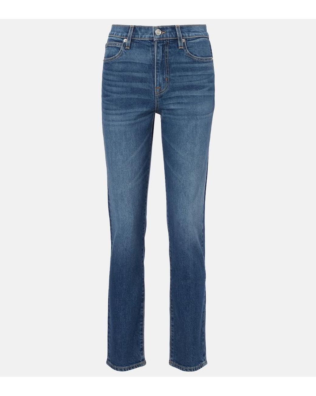 SLVRLAKE Denim Blue Virginia Straight Jeans