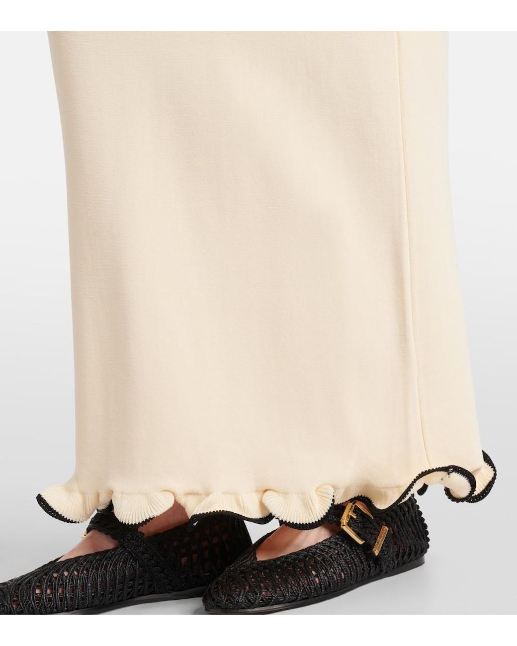 SAME Natural Maxikleid Aus Strick