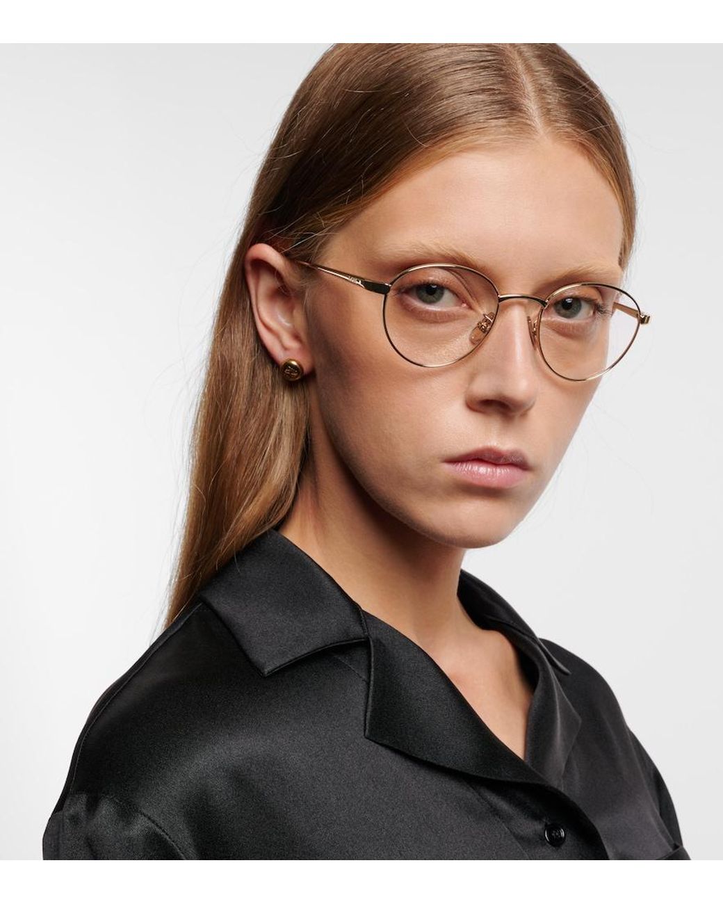 Loewe Metallic Slim Round Glasses