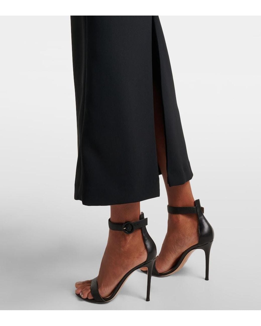 Maticevski Black Requiem Ruffled Maxi Dress