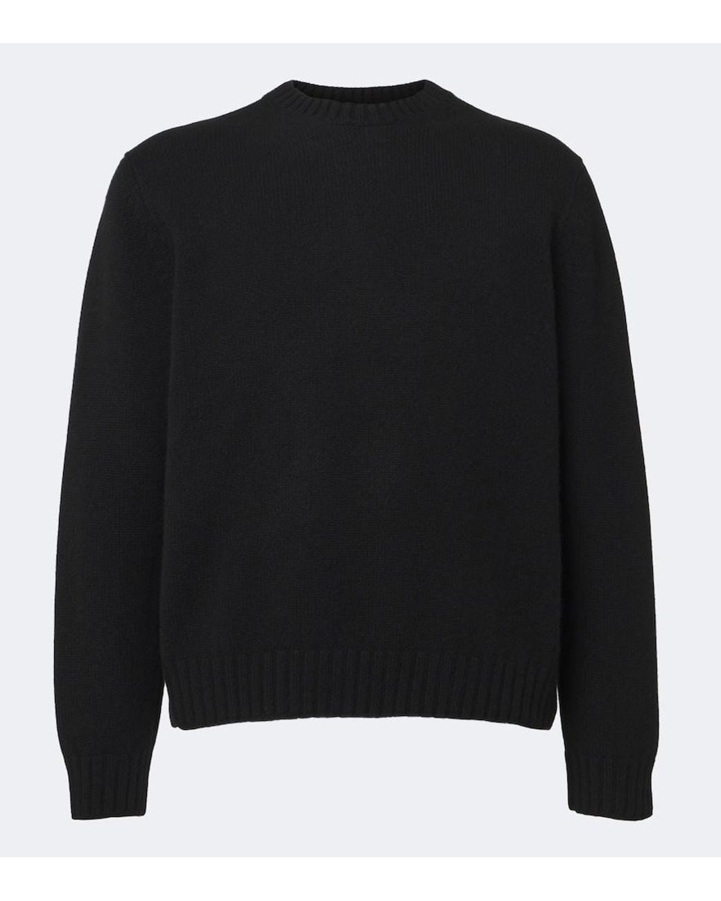 Saman Amel Black Elio Cashmere Sweater for men