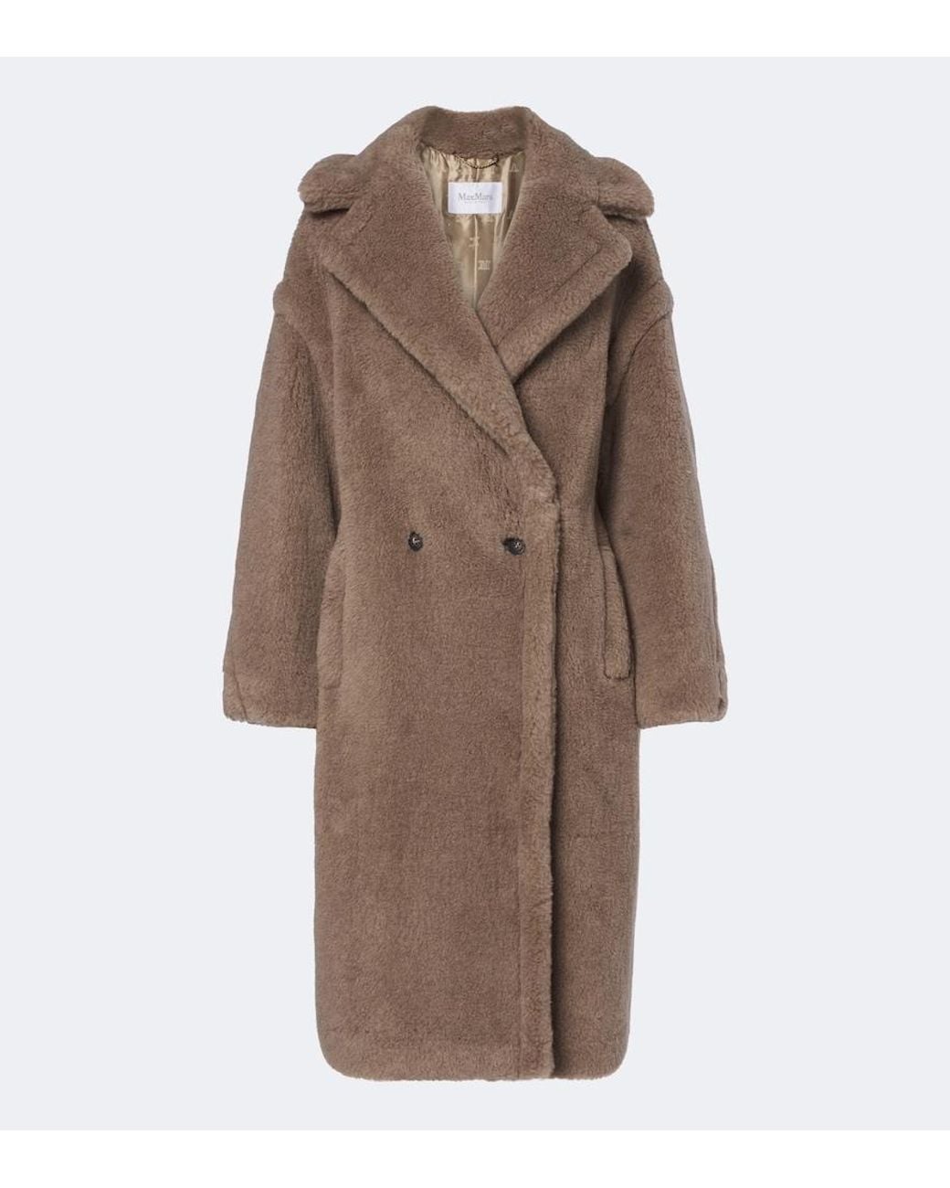 Max Mara Brown Cashmere And Silk Teddy Coat
