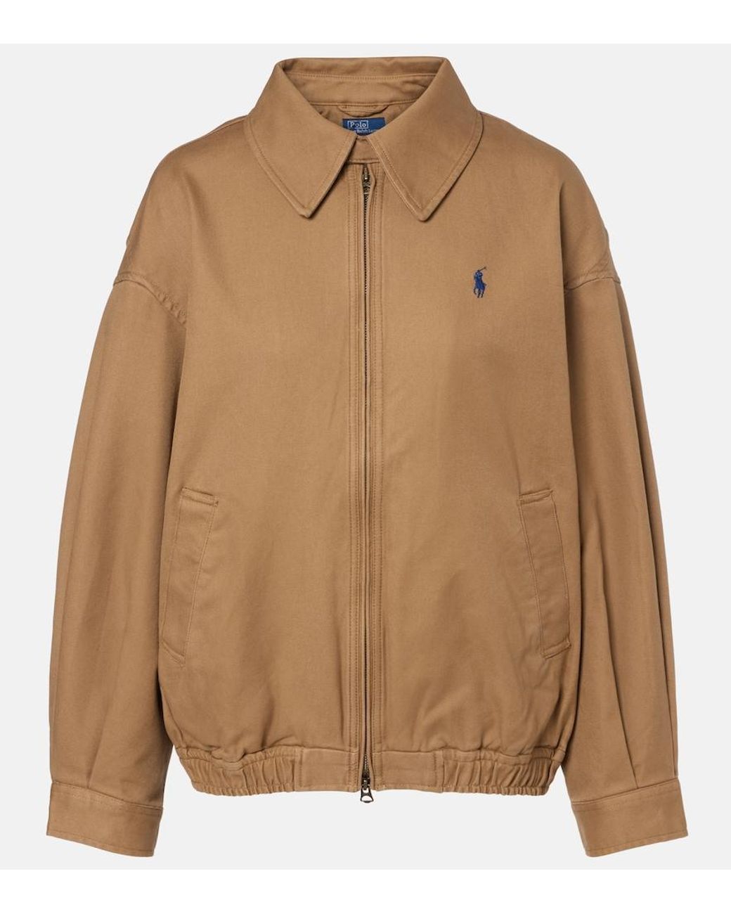 Polo Ralph Lauren Brown Cotton Bomber Jacket