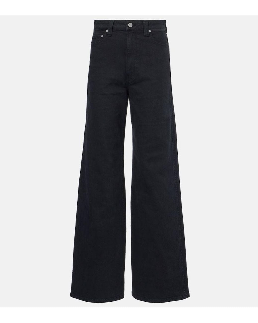 Khaite Blue Dane High-Rise Wide-Leg Jeans