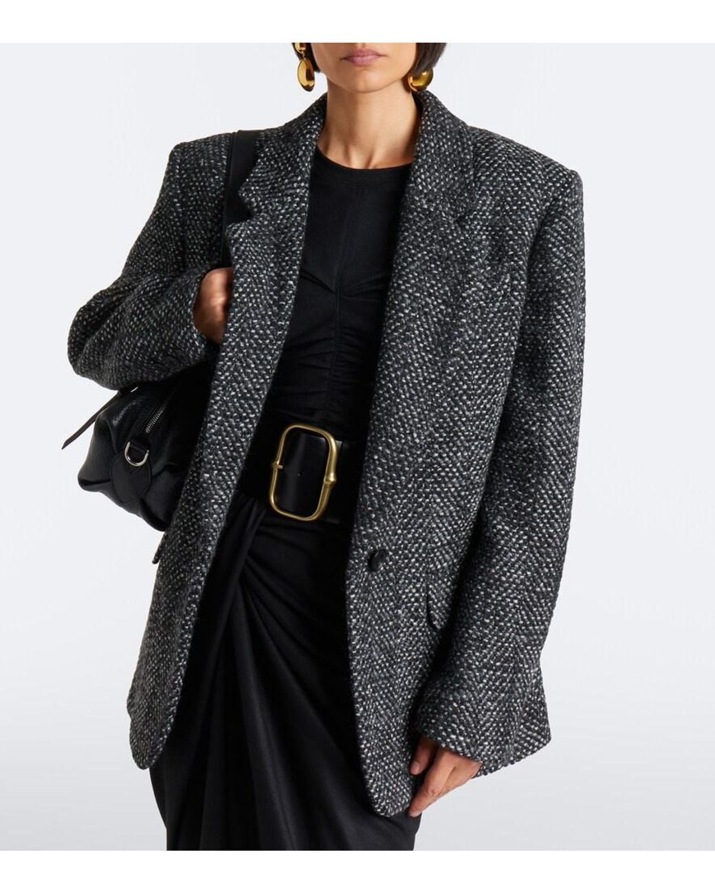 Isabel Marant Black Parly Herringbone Jacket