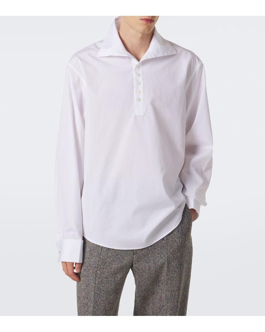 Camicia di Dries Van Noten in White da Uomo