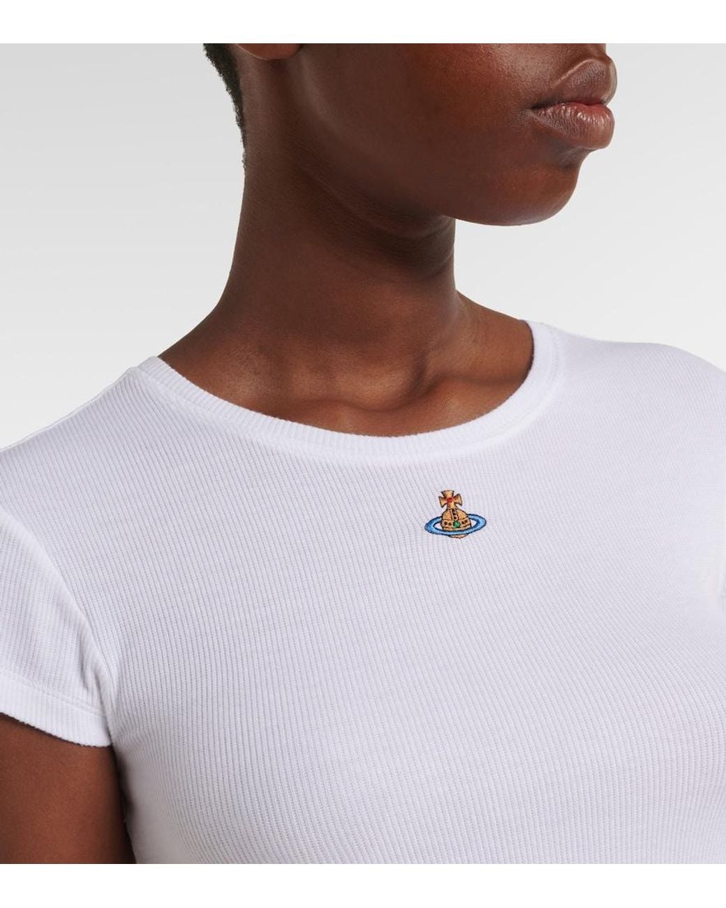 Vivienne Westwood White Baby Peru Orb Jersey T-Shirt