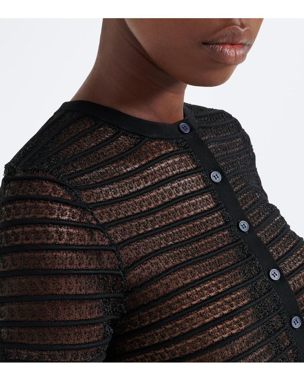 Jonathan Simkhai Black Holli Lace Cardigan