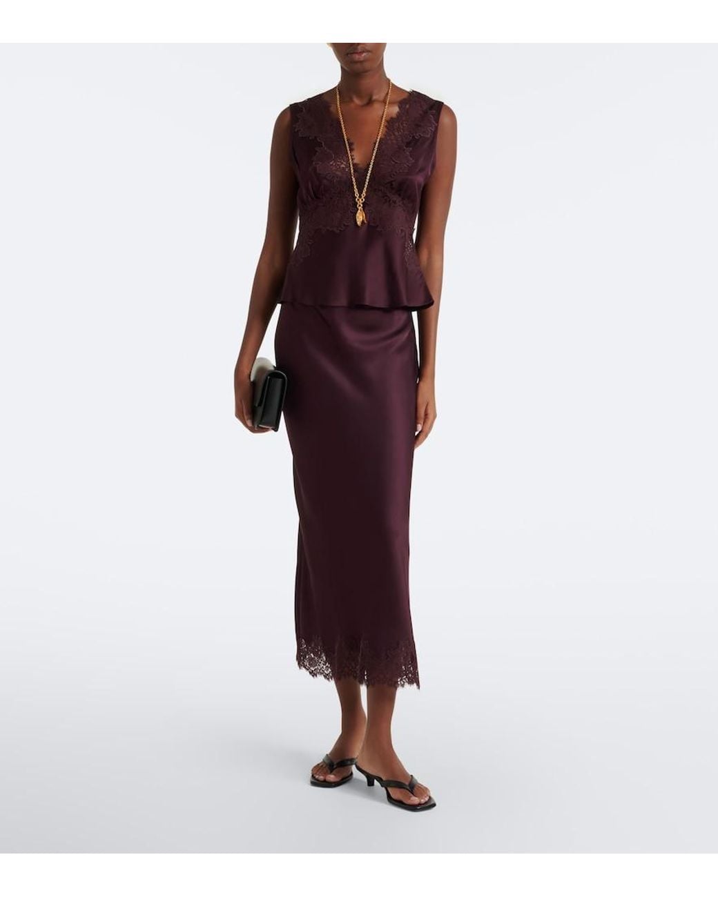 Gonna Midi Matilde di Rixo in Purple