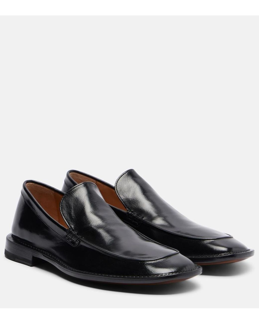 Calvin Klein Black Vela Leather Loafers