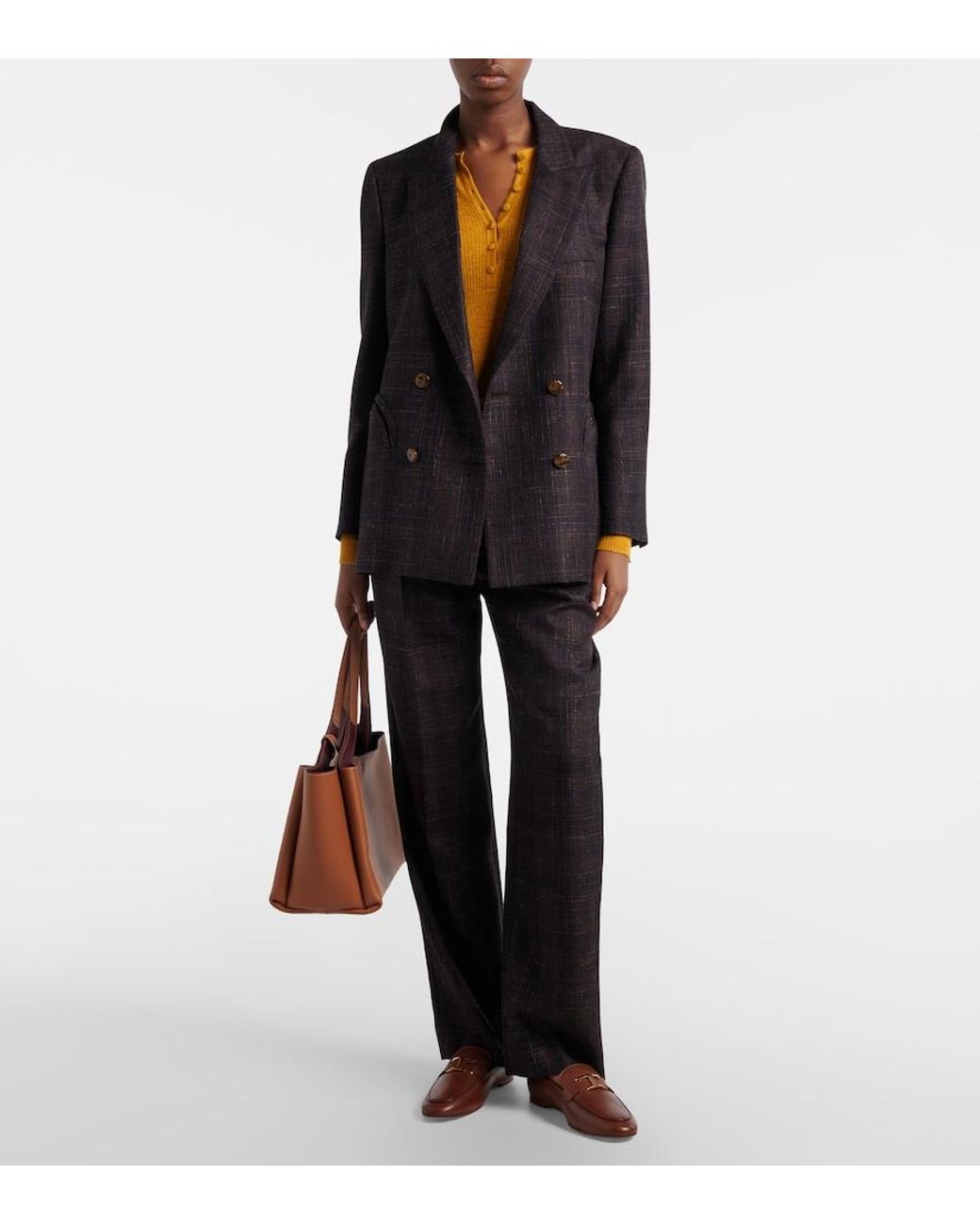 Tod's Brown T Timeless Leather Loafers
