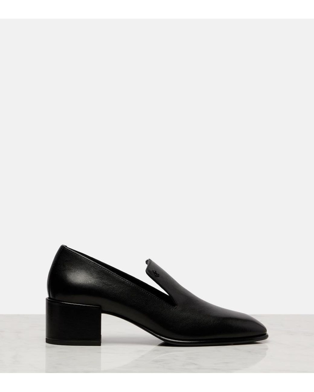 Jimmy Choo Black Eliot Slipper 45 Leather Pumps