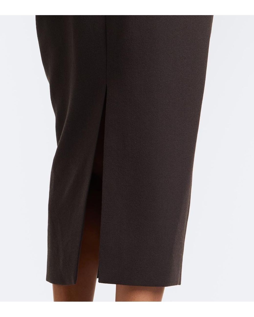 Emilia Wickstead Black Valletta Wool Midi Dress