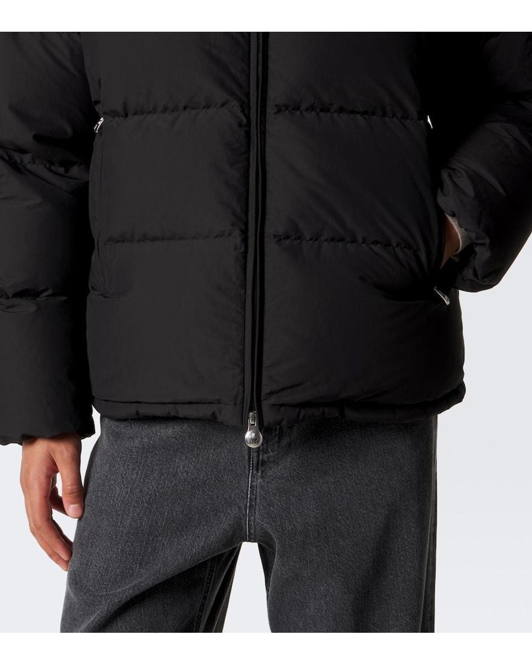 Moncler Black Himalaya Hooded Cotton-Blend Down Jacket for men