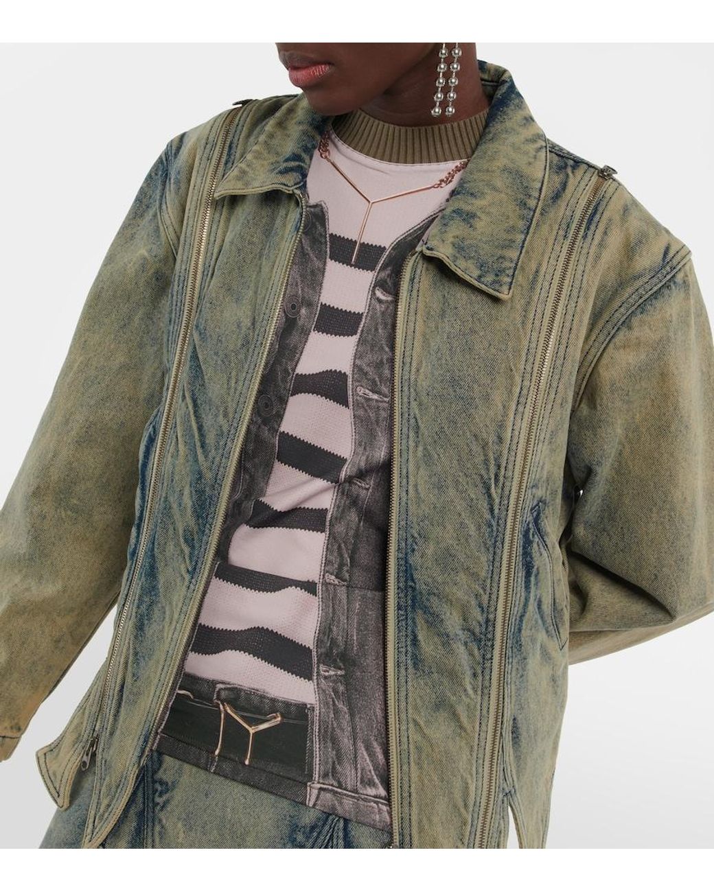 Top Estampado Y. Project de color Gray