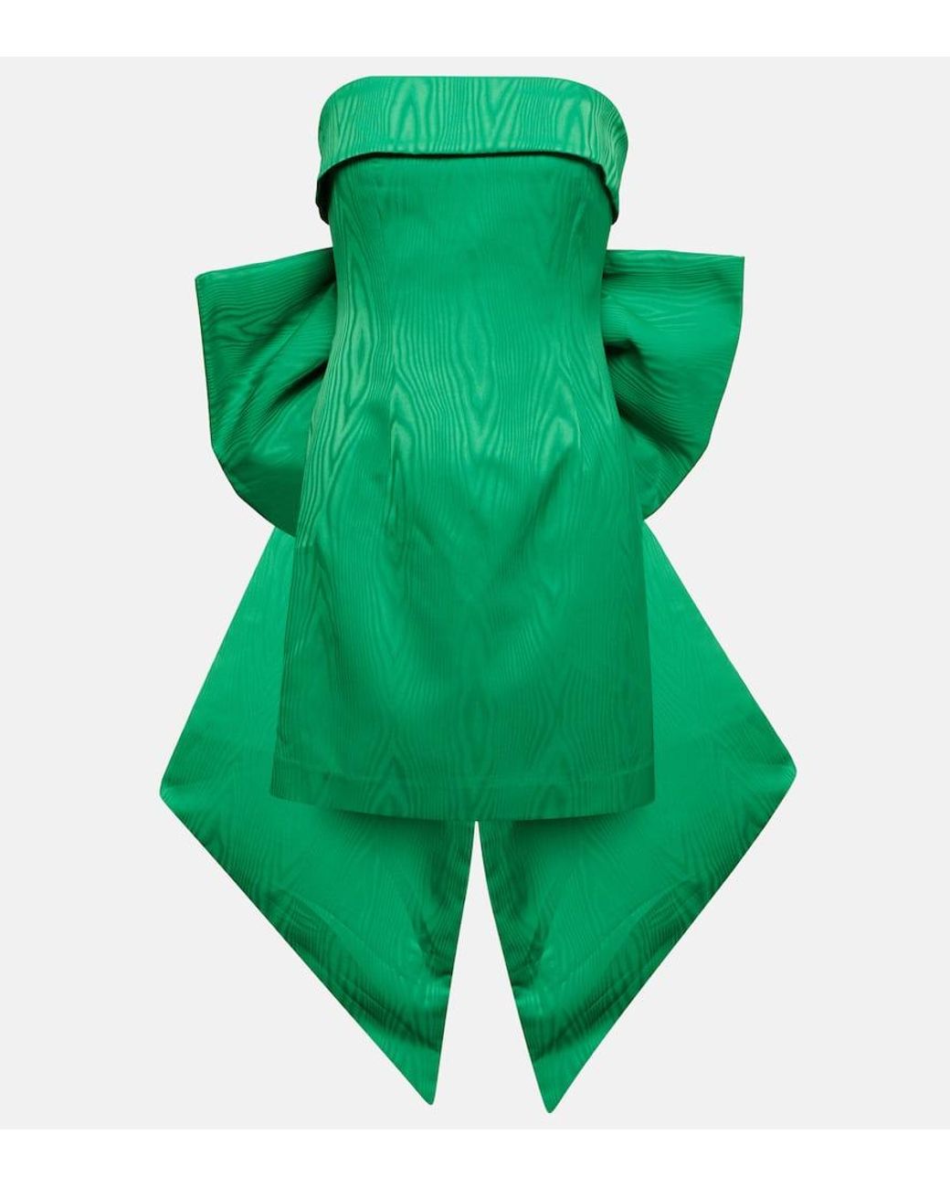 Rebecca Vallance Abigail Crepe Minidress in Green | Lyst