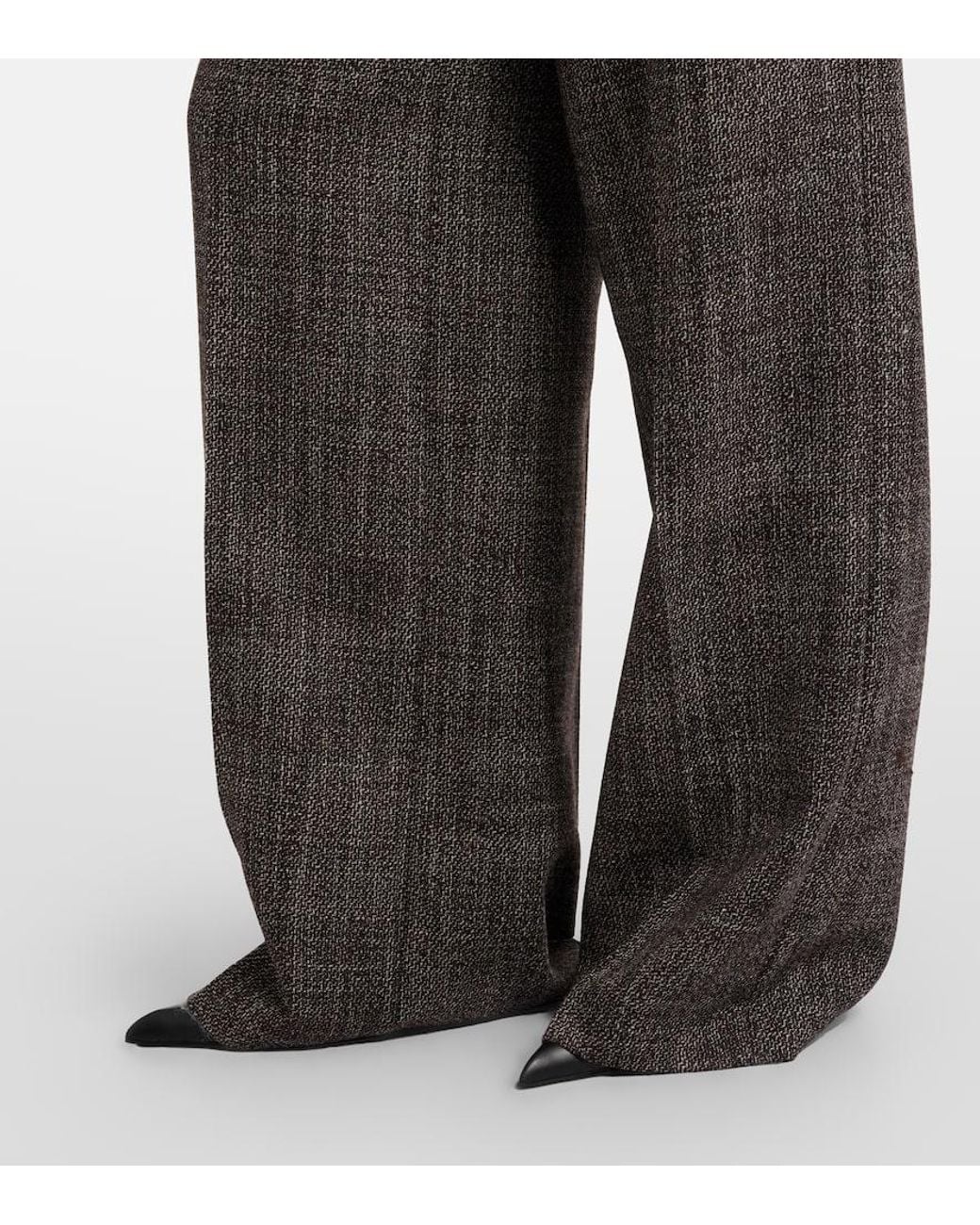 Joseph Gray Hawley Virgin Wool Wide-Leg Pants