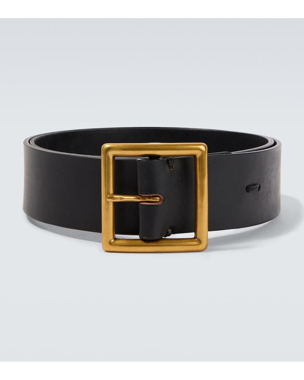 Visvim Black Leather Belt for men