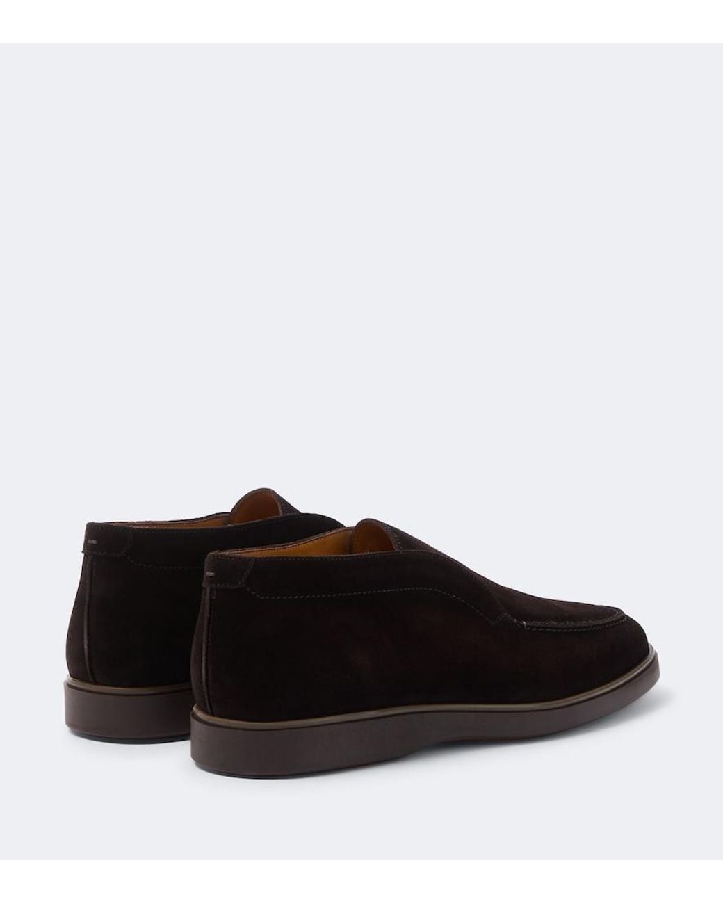 Magnanni Shoes Brown Loda Suede Ankle Boots for men