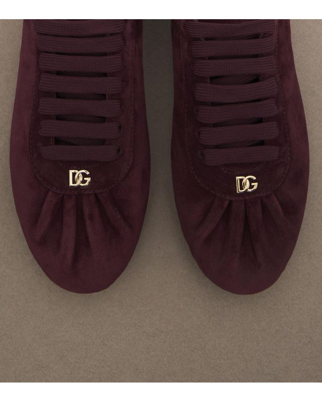 Dolce & Gabbana Purple Dg Suede Sneakers